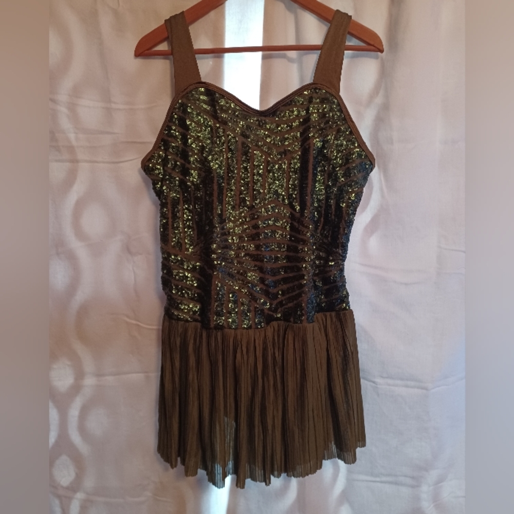 Olive Green Curtain Call Ballet / Lyric Dance Costume